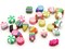 25 10mm Cupcake, Popsicle, Ice Cream and Candy Beads - Mixed Sweet Treat Clay Beads